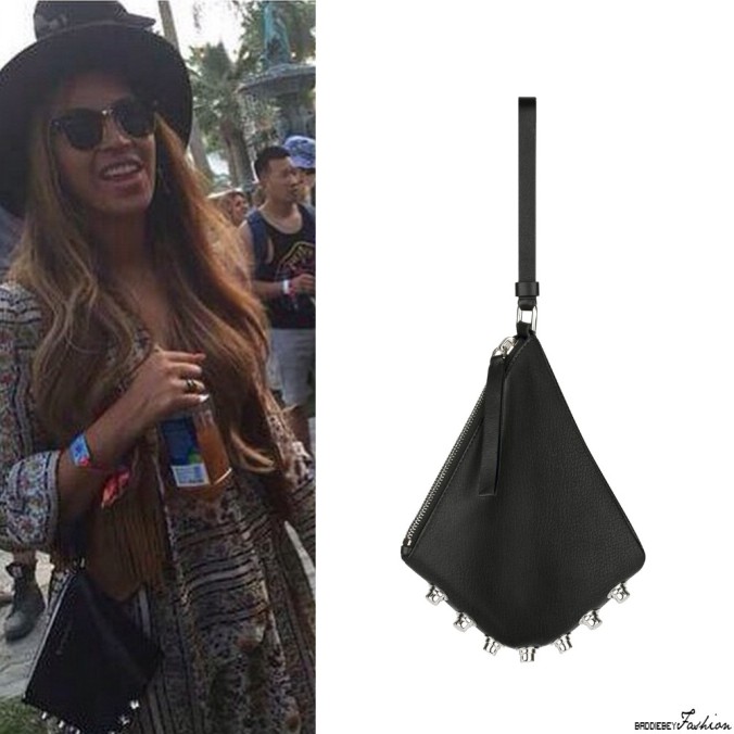 Beyoncé at the Coachella Music Festival 2015 holding a Givenchy bag